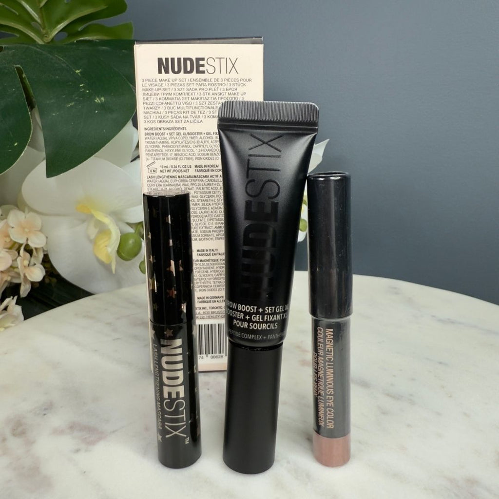 NUDESTIX Nude Eye, Brow & Lashes Kit: Your 3-Piece Essential Set