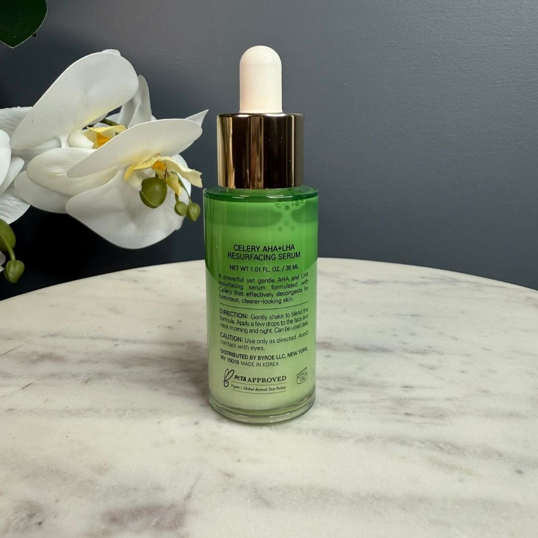 Byroe Celery AHA + LHA Resurfacing Serum